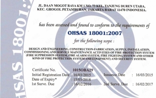 SERTIFIKAT OHSAS 18001