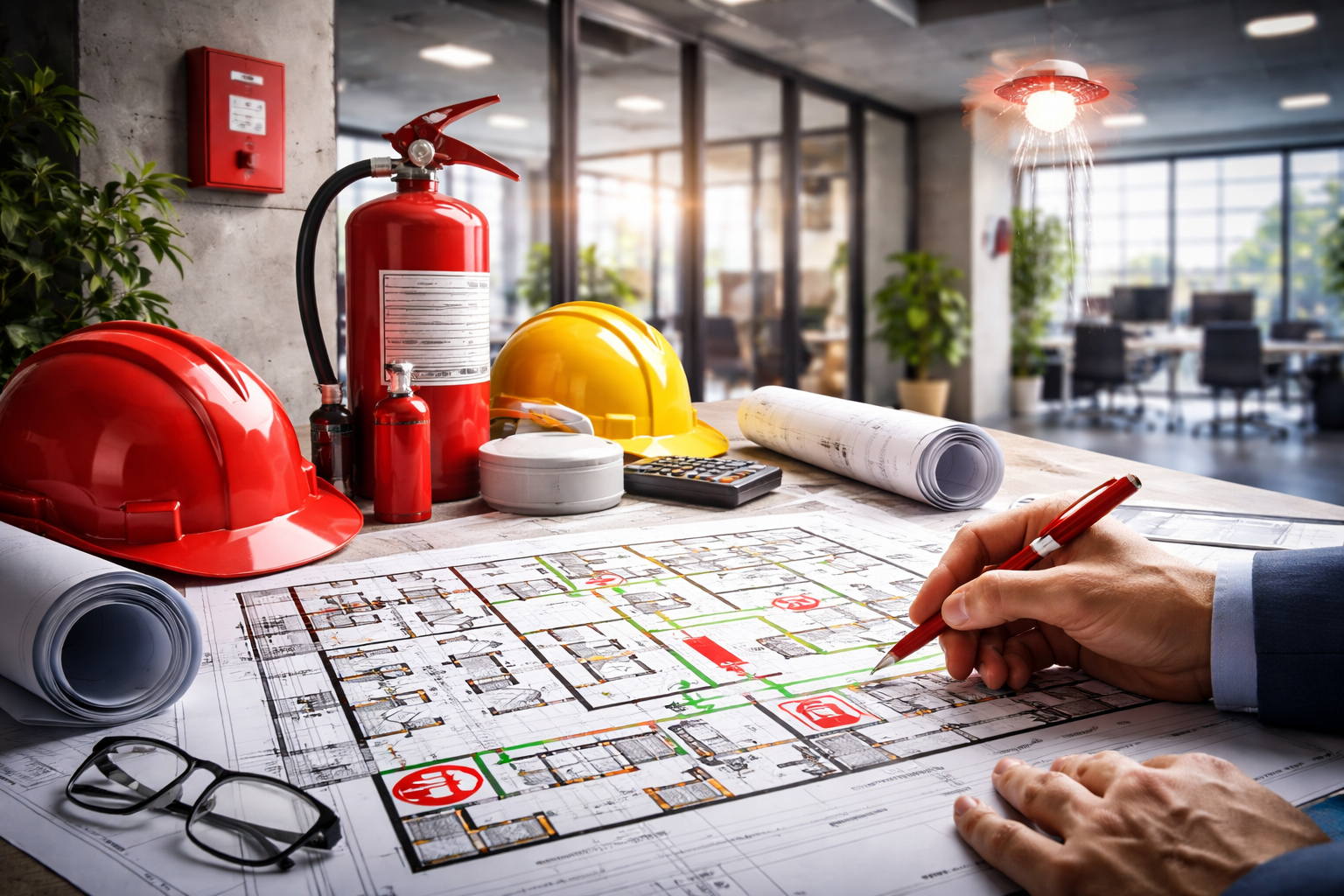 Designing Fire-Safe Workspaces from the Ground Up